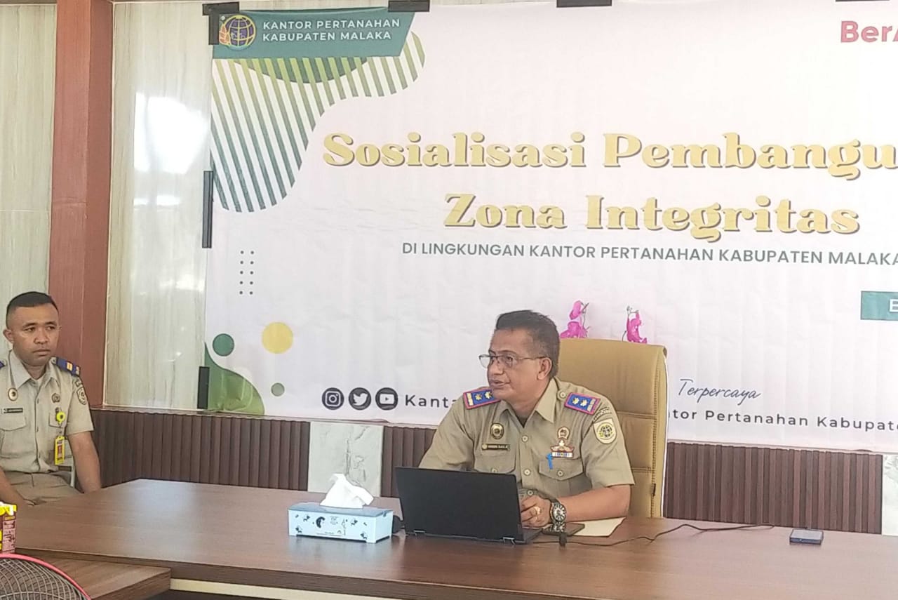 Kantor Pertanahan Kabupaten Malaka Gelar Sosialisasi Pembangunan Zona Integritas